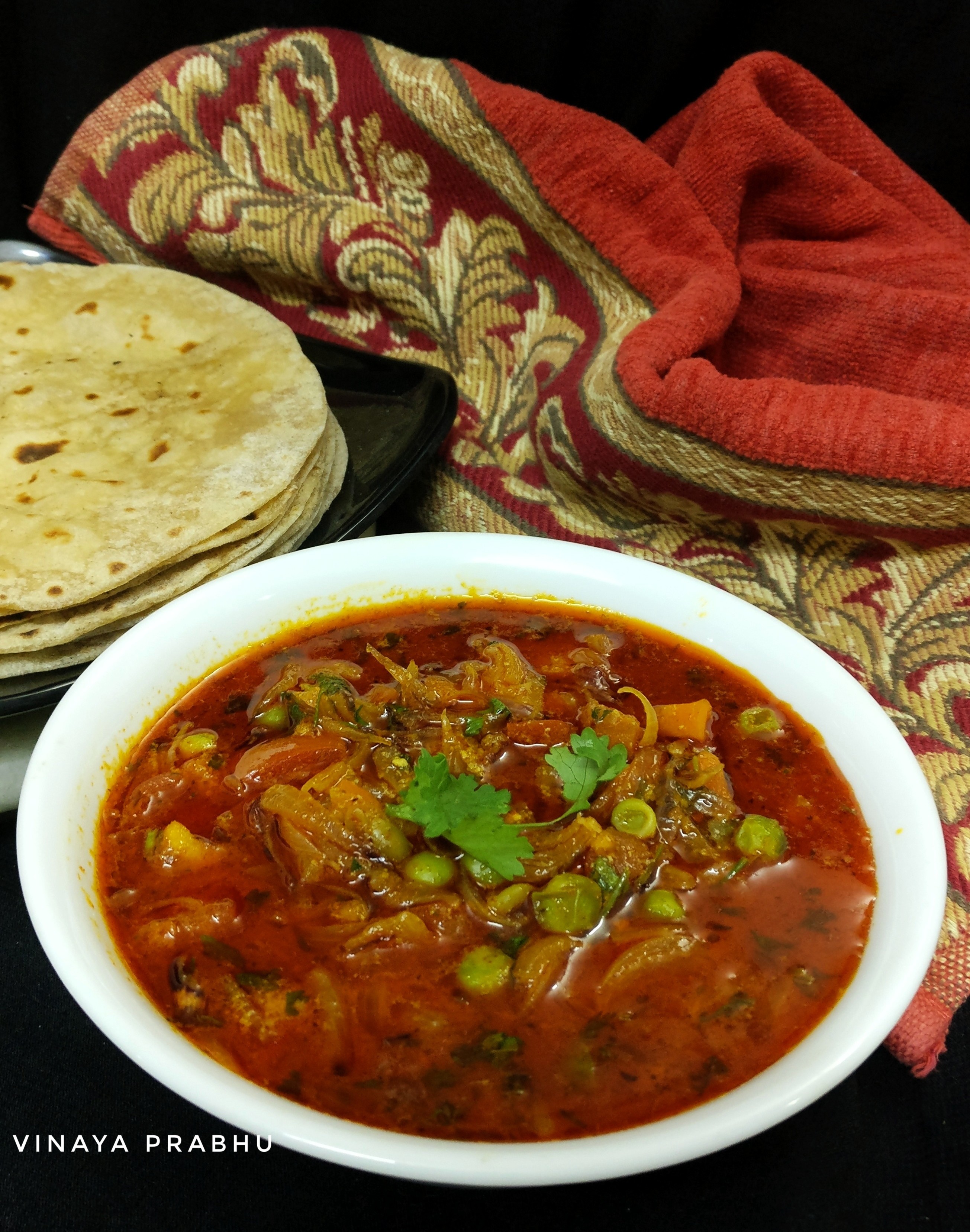 Green Peas and Potato Curry Recipe Vinaya's Culinary Delights